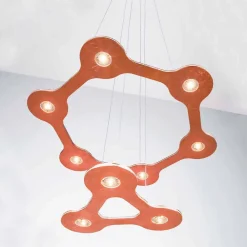 Viadurini Lighting Moderne Kronleuchter-9-flammiger LED-Kronleuchter aus fein lackiertem Aluminium Made in Italy - Flash