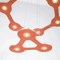 Viadurini Lighting Moderne Kronleuchter-9-flammiger LED-Kronleuchter aus fein lackiertem Aluminium Made in Italy - Flash