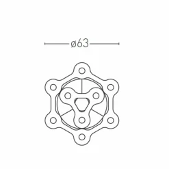 Viadurini Lighting Moderne Kronleuchter-9-flammiger LED-Kronleuchter aus fein lackiertem Aluminium Made in Italy - Flash