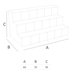 Viadurini Living Bartheke Für Zuhause-Flaschenaussteller mit drei Stufen Made in Italy - Capo