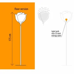 Myyour Designer Stehlampen-Flower Design Interior Stehleuchte aus Kunststoff - Baby Love von