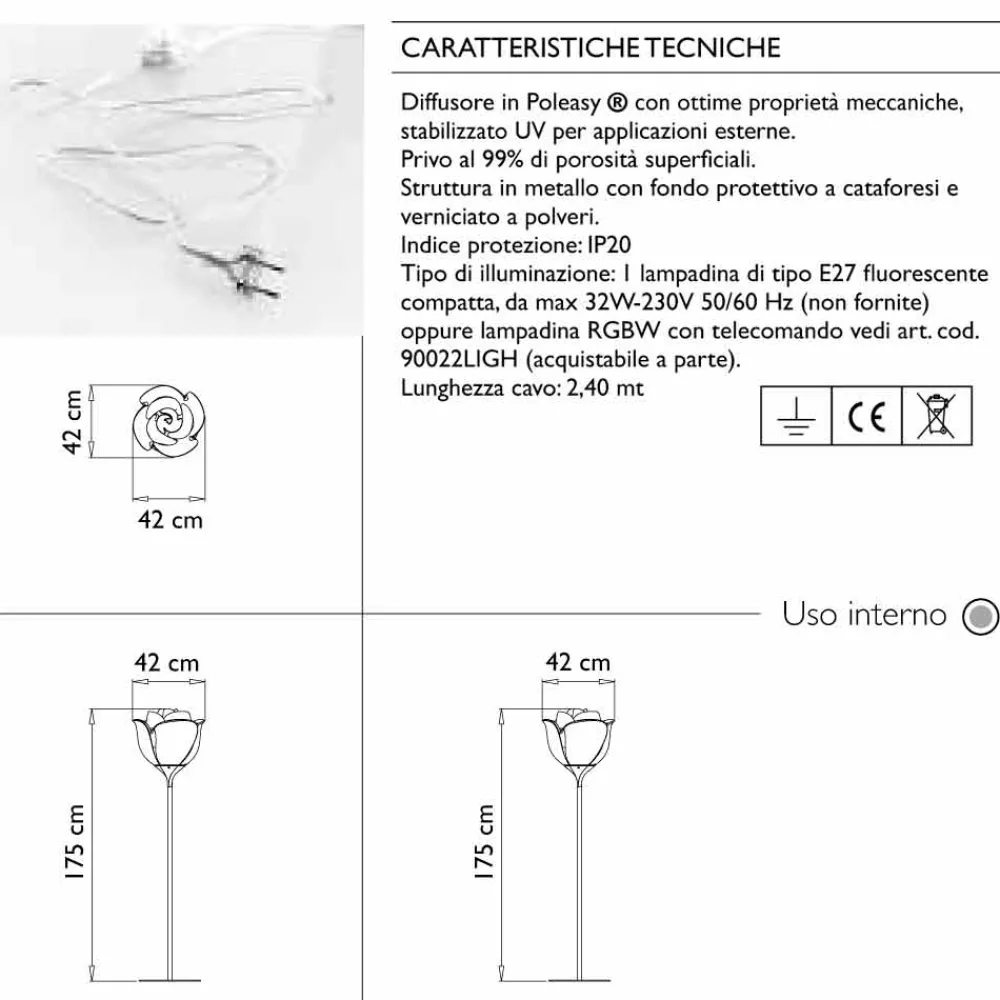 Myyour Designer Stehlampen-Flower Design Interior Stehleuchte aus Kunststoff - Baby Love von