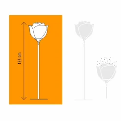 Myyour Design Beleuchtung-Flower Design Kunststoff Stehleuchte für den Außenbereich - Baby Love von