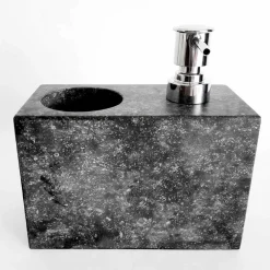 Viadurini Bathroom Badzubehör-Flüssigseifenspender mit Marmorglas Made in Italy - Clik