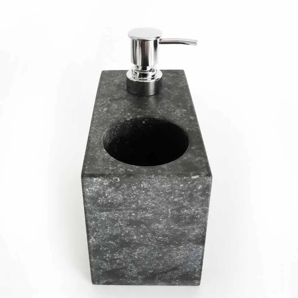 Viadurini Bathroom Badzubehör-Flüssigseifenspender mit Marmorglas Made in Italy - Clik