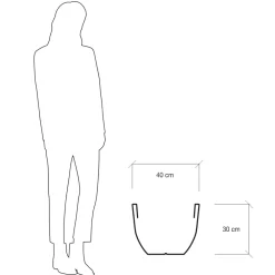 Viadurini in the Garden Lichtmöbel-Fluoreszierende Vase für drinnen oder draußen 3 Dimensionen Made in Italy - Fluos