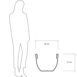 Viadurini in the Garden Lichtmöbel-Fluoreszierende Vase für drinnen oder draußen 3 Dimensionen Made in Italy - Fluos