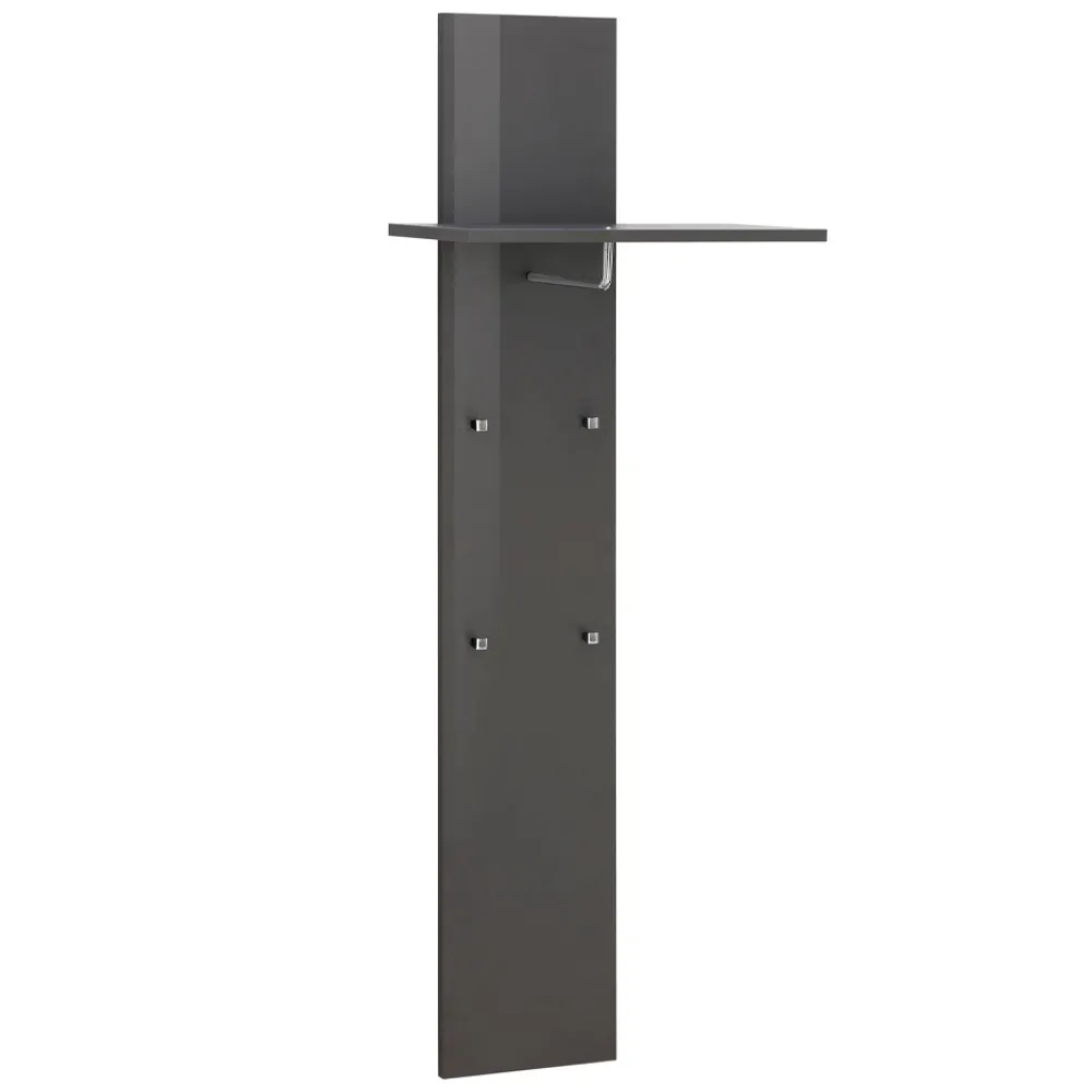 Viadurini Living Wandgarderobe-Flurgarderobe aus glänzendem Holz in Weiß oder Anthrazit - Emanuelito