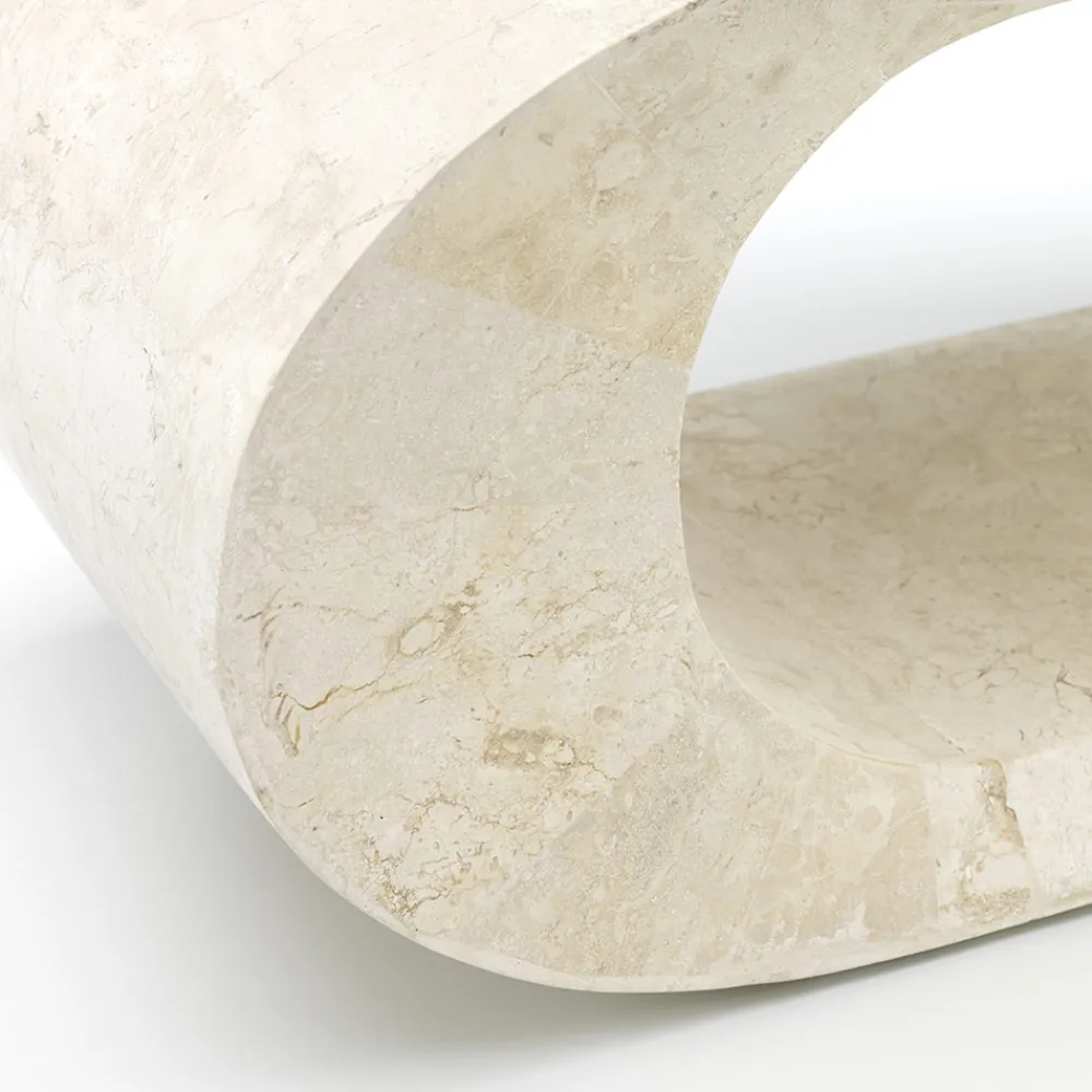 Viadurini Living Couchtische Aus Stein-Fossil Stone Couchtisch/TV-Ständer – Jasper