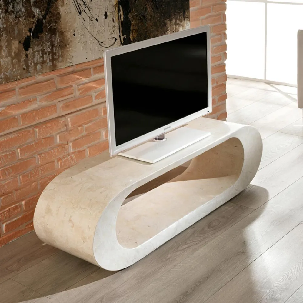 Viadurini Living Couchtische Aus Stein-Fossil Stone Couchtisch/TV-Ständer – Jasper