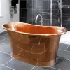 Viadurini Bathroom Freistehende Badewannen-Freestanding Badewanne in modernem Design aus Kupfer Peggy