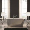 Viadurini Bathroom Freistehende Badewannen-Freestanding Badewanne mit Stahlbezug in modernem Design Sharon