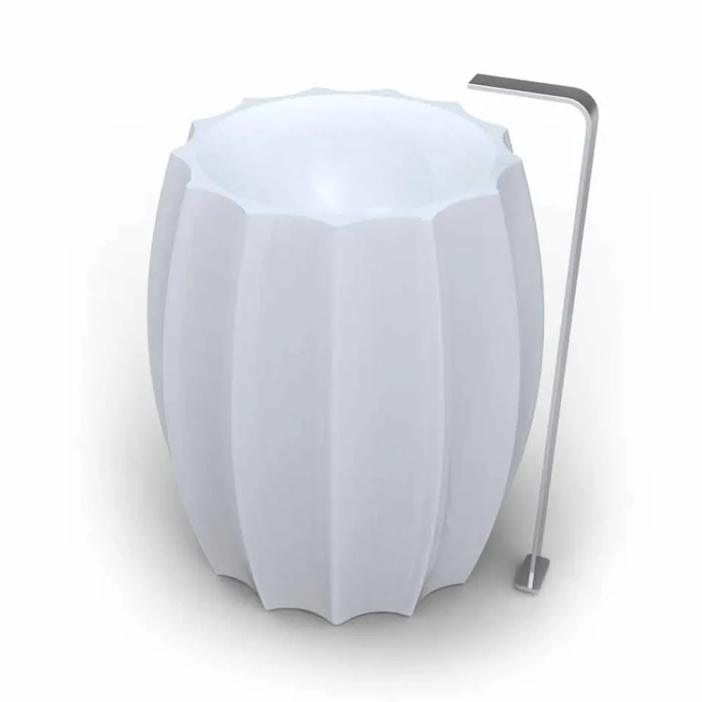 Viadurini Design Design Waschbecken Aus Solid Surface-Freestanding Waschbecken in modernem Design Cactus Made in Italy