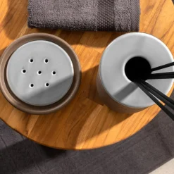 Viadurini Bathroom Badzubehör-Freistehende Badaccessoires aus Ton Made in Italy - Antonella