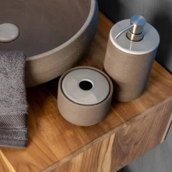 Viadurini Bathroom Badzubehör-Freistehende Badaccessoires aus Ton Made in Italy - Antonella