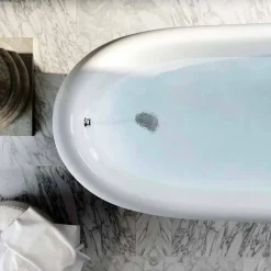 Viadurini Bathroom Freistehende Badewannen-Freistehende Badewanne aus blaue Harz mit klassichen Design, Fregona