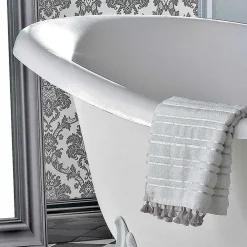 Viadurini Bathroom Freistehende Badewannen-Freistehende Badewanne aus Acryl im Vintage-Stil, hergestellt in Italien - Tabea