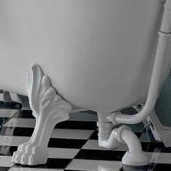 Viadurini Bathroom Freistehende Badewannen-Freistehende Badewanne aus Acryl im Vintage-Stil, hergestellt in Italien - Tabea