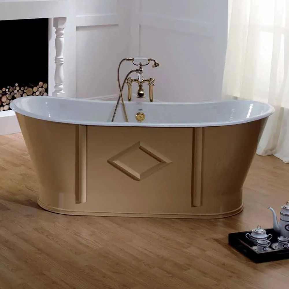 Viadurini Bathroom Freistehende Badewannen-Freistehende Badewanne in verschiedenen Farben Allen