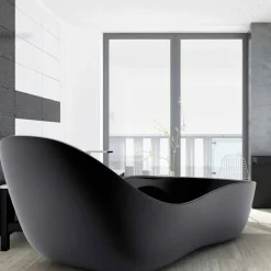 Viadurini Design Freistehende Badewannen-Freistehende Badewanne in modernem Design Wave