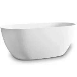 Viadurini Bathroom Freistehende Badewannen-freistehende Badewanne made in Italy, aus Solid Surface - Flow