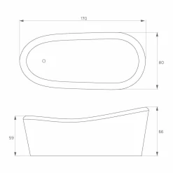 Viadurini Bathroom Freistehende Badewannen-Freistehende Badewanne mit modernem Design aus Harz made in Italy, Furtei