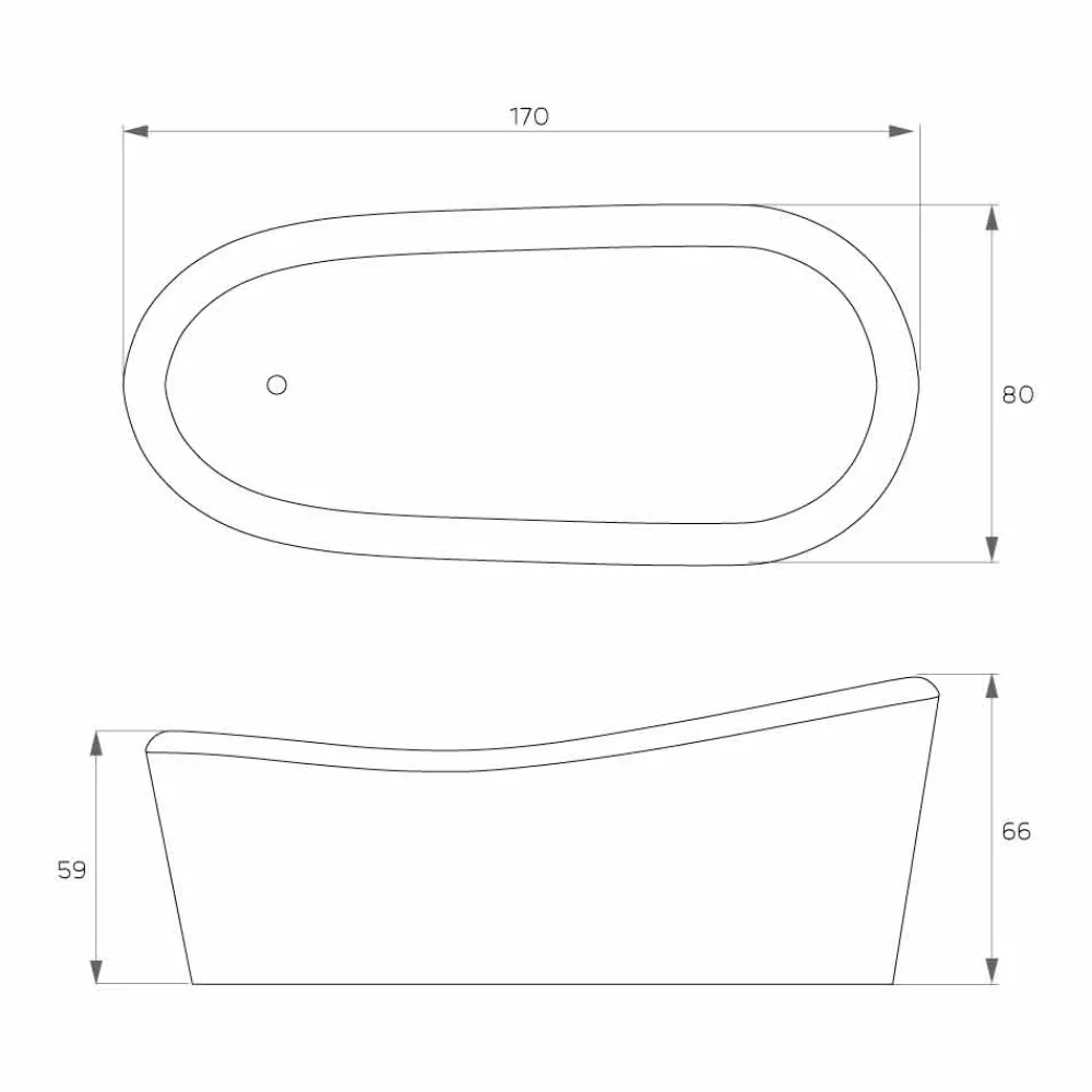 Viadurini Bathroom Freistehende Badewannen-Freistehende Badewanne mit modernem Design aus Harz made in Italy, Furtei