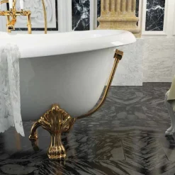 Viadurini Bathroom Freistehende Badewannen-Freistehende Badewanne mit klassichen Design in Italien hergestellt, Fregona