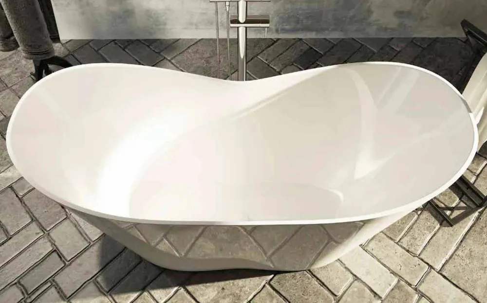 Viadurini Bathroom Freistehende Badewannen-Freistehende Badewanne Ragusa, mit modernem Design, made in Italy