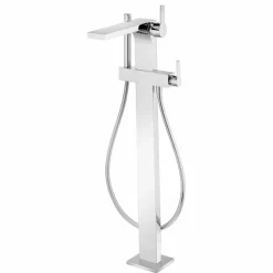 Viadurini Taps Badewannearmaturen-Freistehender Bademischer mit Dusche und Schlauch, Luxus - Etto