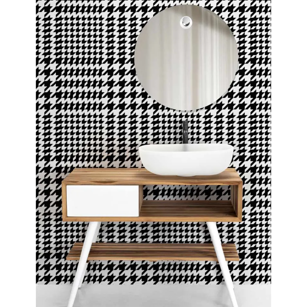 Viadurini Bathroom Badmöbel Stehend-Freistehender Badezimmerschrank aus natürlichem Teakholz und weiß lackiertem Mahagoni - Benoit