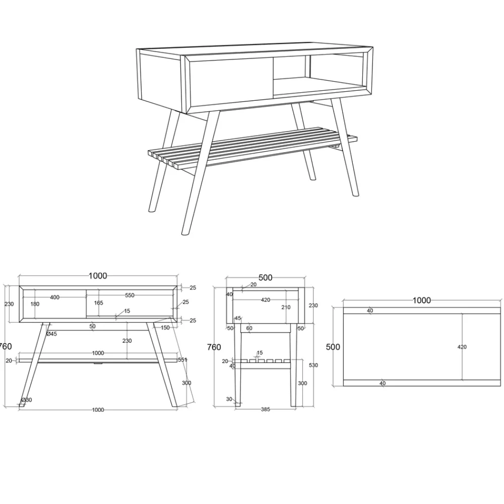 Viadurini Bathroom Badmöbel Stehend-Freistehender Badezimmerschrank aus natürlichem Teakholz und weiß lackiertem Mahagoni - Benoit
