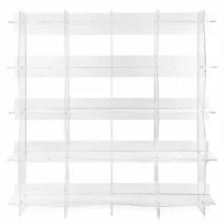 Viadurini Living Moderne Design Bücherregale-Freistehender Bücherschrank / wandmontiertes modernes Design Pam transparent