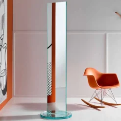 Viadurini Living Standspiegel-Freistehender doppelseitiger Spiegel mit luxuriösem Rontante-Glasfuß - Gaudenzio