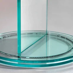 Viadurini Living Standspiegel-Freistehender doppelseitiger Spiegel mit luxuriösem Rontante-Glasfuß - Gaudenzio