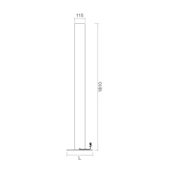 Viadurini Radiators Heizkörper Elektrisch-Freistehender elektrischer Heizkörper aus Aluminium, hergestellt in Italien – Biscotti
