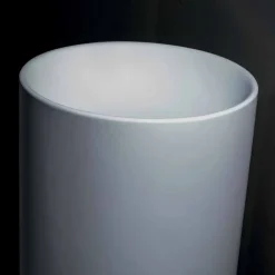 Viadurini Bathroom Harzwaschbecken-Freistehendes Badezimmer-Waschbecken aus weißem Harz mit zylindrischer Form - Libertine