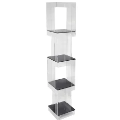 Viadurini Living Moderne Design Bücherregale-Freistehendes Bücherregal aus transparentem oder geräuchertem Acrylglas - Icaria