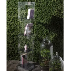 Viadurini Living Moderne Design Bücherregale-Freistehendes Bücherregal aus transparentem oder geräuchertem Acrylglas - Icaria