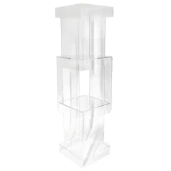 Viadurini Living Moderne Design Bücherregale-Freistehendes Bücherregal aus transparentem oder geräuchertem Acrylglas - Icaria