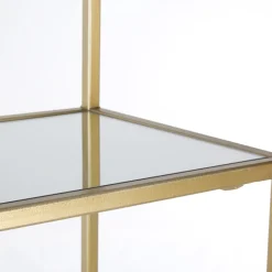 Viadurini Living Moderne Design Bücherregale-Freistehendes Bücherregal aus Stahl und Glasplatten Elegantes Design - Noralea