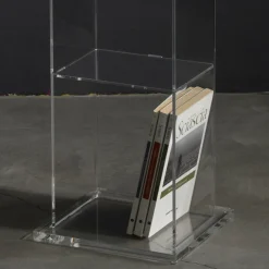 Viadurini Living Moderne Design Bücherregale-Freistehendes Säulen-Bücherregal aus transparentem Acrylglas - Corrige