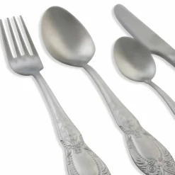 Viadurini Kitchen Besteck Set-Full-Service-Set mit 24 Teilen Design Satin Steel - Fantasy1