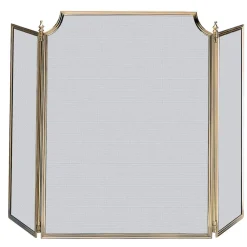 Viadurini Fire Design Funkenschutz Kamin-Funkenfänger mit feinem schwarzen Netz und Messing, hergestellt in Italien – Wal