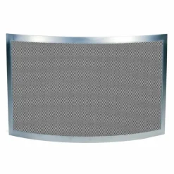 Viadurini Fire Design Funkenschutz Kamin-Funkenfänger mit schwarzem Netz und gebogenem Stahl, hergestellt in Italien – Saphir