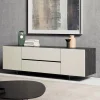Viadurini Living Sideboards-Furniertes Sideboard mit Methacrylat-Beinen, hergestellt in Italien – Frank