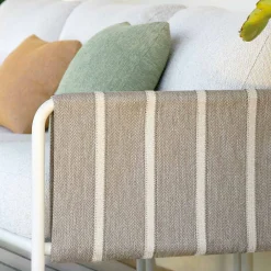 Viadurini in the Garden Garten Lounge Set-Galvanisiertes Metall Garten Wohnzimmer und Stoff Kissen - Sognando