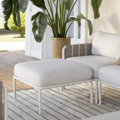 Viadurini in the Garden Garten Lounge Set-Galvanisiertes Metall Garten Wohnzimmer und Stoff Kissen - Sognando