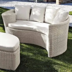 Viadurini in the Garden Sonnenliegen-Garden Daybad aus Polyrattan-Faser 2 Elemente - Frau