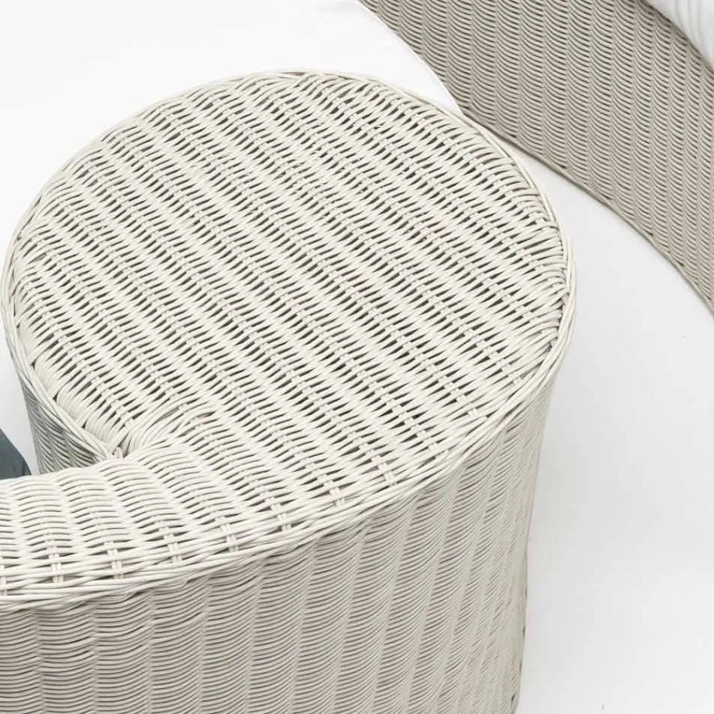 Viadurini in the Garden Sonnenliegen-Garden Daybad aus Polyrattan-Faser 2 Elemente - Frau